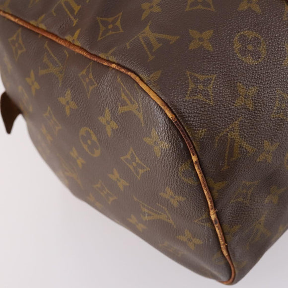 LOUIS VUITTON Monogram Sac Souple 35 Boston Tasche M41626 LV Auth bs29244