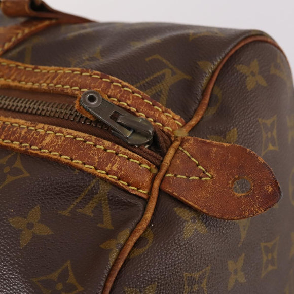 LOUIS VUITTON Monogram Sac Souple 35 Boston Tasche M41626 LV Auth bs29244