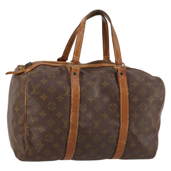 LOUIS VUITTON Monogram Sac Souple 35 Boston Tasche M41626 LV Auth bs29244
