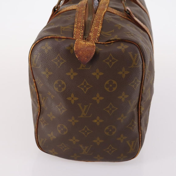 LOUIS VUITTON Monogram Sac Souple 35 Boston Tasche M41626 LV Auth bs29244