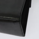 Salvatore Ferragamo Gancini Shoulder Bag Leather Black Gold Auth bs29246-18