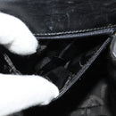 Salvatore Ferragamo Gancini Shoulder Bag Leather Black Gold Auth bs29246-22