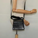 Salvatore Ferragamo Gancini Shoulder Bag Leather Black Gold Auth bs29246-23