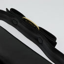 Salvatore Ferragamo Gancini Shoulder Bag Leather Black Gold Auth bs29246-14