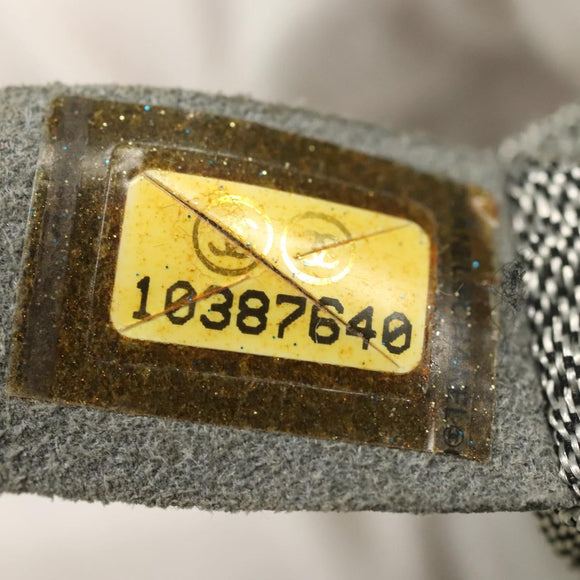 CHANEL Mademoiselle Clutch Bag Lamb Skin Light Blue Silver CC Auth bs29250