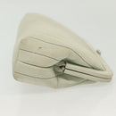 CHANEL Mademoiselle Clutch Bag Lamb Skin Light Blue Silver CC Auth bs29250-4