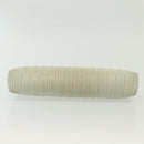 CHANEL Mademoiselle Clutch Bag Lamb Skin Light Blue Silver CC Auth bs29250-8