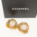 CHANEL Earring metal Gold CC Auth bs29251-13