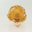 CHANEL Earring metal Gold CC Auth bs29251-6