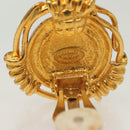 CHANEL Earring metal Gold CC Auth bs29251-7