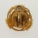 CHANEL Earring metal Gold CC Auth bs29251-9