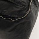 CHANEL Boston Bag Coated Canvas Black Silver CC Auth bs29253-17