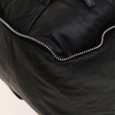 CHANEL Boston Bag Coated Canvas Black Silver CC Auth bs29253-8