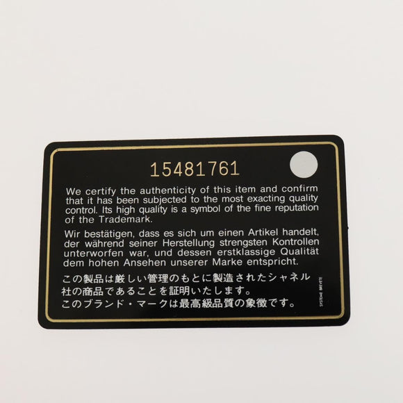 CHANEL Boston Bag Coated Canvas Black Silver CC Auth bs29253