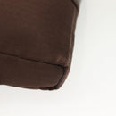 HERMES Akapu Luco Waist Bag Canvas Leather Brown Auth bs29254-9