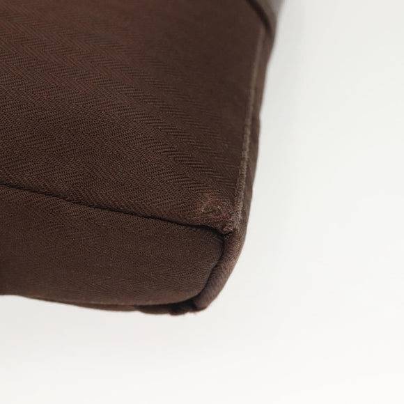 HERMES Akapu Luco Heuptas Canvas Leer Bruin Auth bs29254