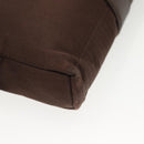 HERMES Akapu Luco Waist Bag Canvas Leather Brown Auth bs29254-15