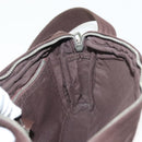 HERMES Akapu Luco Waist Bag Canvas Leather Brown Auth bs29254-17