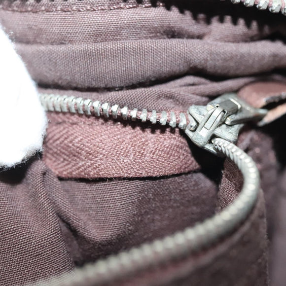 HERMES Akapu Luco Heuptas Canvas Leer Bruin Auth bs29254