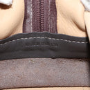 LOEWE Anagram Amazonas 23 Hand Bag Suede Leather Beige Gold Auth bs29255-12