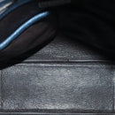 PRADA Shoulder Bag Leather White Blue Silver Auth bs29256-18