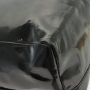 PRADA Hand Bag Patent leather Black Silver Auth bs29257-12