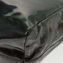 PRADA Hand Bag Patent leather Black Silver Auth bs29257-13