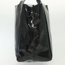 PRADA Hand Bag Patent leather Black Silver Auth bs29257-5