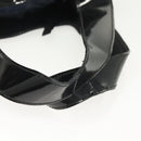 PRADA Hand Bag Patent leather Black Silver Auth bs29257-7