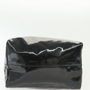 PRADA Hand Bag Patent leather Black Silver Auth bs29257-9