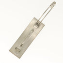 CHANEL Valletta Metal Rubber Black Silver CC Auth bs29259-4