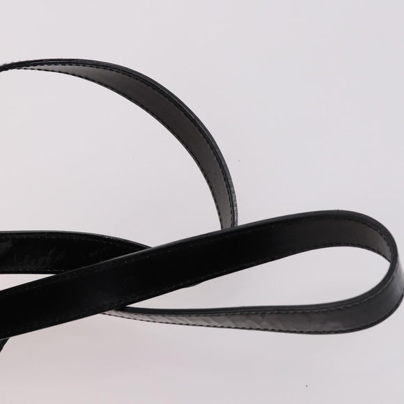 GUCCI Bamboo Backpack Enamel Black Gold 003 2058 0030 Auth bs29262