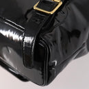 GUCCI Bamboo Backpack Enamel Black Gold 003 2058 0030 Auth bs29262-14