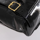 GUCCI Bamboo Backpack Enamel Black Gold 003 2058 0030 Auth bs29262-15