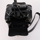 GUCCI Bamboo Backpack Enamel Black Gold 003 2058 0030 Auth bs29262-18
