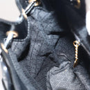 GUCCI Bamboo Backpack Enamel Black Gold 003 2058 0030 Auth bs29262-22