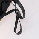 GUCCI Bamboo Backpack Enamel Black Gold 003 2058 0030 Auth bs29262-9