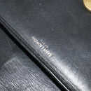 SAINT LAURENT Studs Chain Shoulder Bag Leather Black Gold Auth bs29263-15