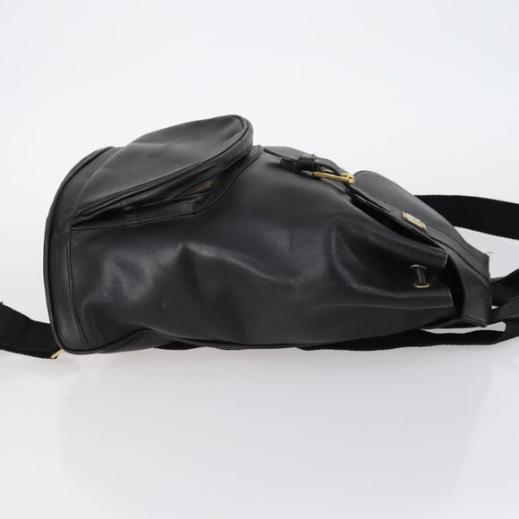 MCM Vicetos Logogram Backpack Leather Nylon 2Set Brown Black Auth bs29265