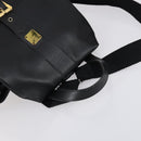 MCM Vicetos Logogram Backpack Leather Nylon 2Set Brown Black Auth bs29265-5