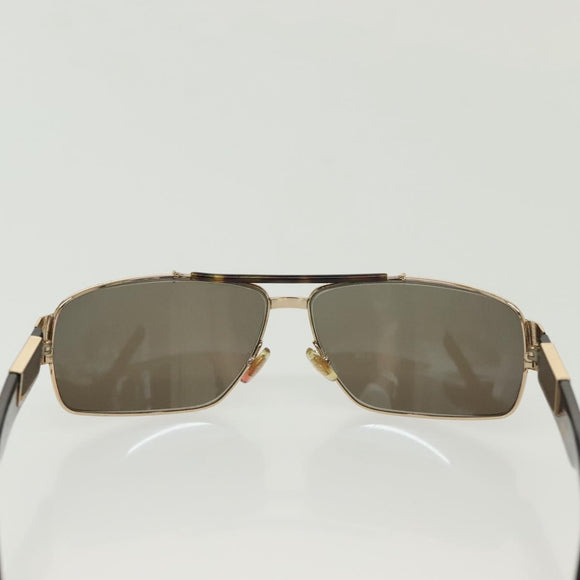 GUCCI Sunglasses Plastic Metal 2Set Brown Black Auth bs29266