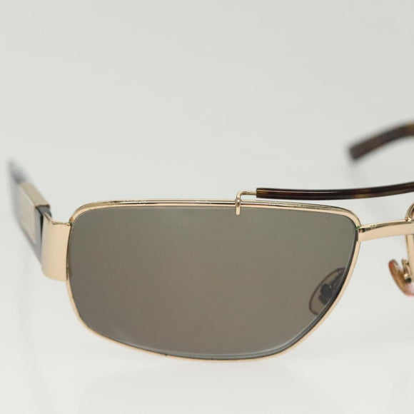 GUCCI Sunglasses Plastic Metal 2Set Brown Black Auth bs29266