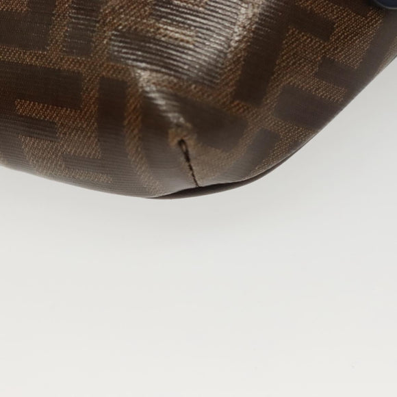 FENDI Zucca Canvas FILA Collaboration Waist Bag Coated Canvas Auth bs29270