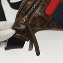 FENDI Zucca Canvas FILA Collaboration Waist Bag Coated Canvas Auth bs29270-18