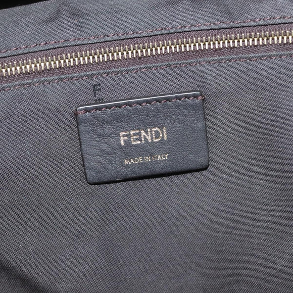 FENDI Zucca Canvas FILA Collaboration Waist Bag Coated Canvas Auth bs29270