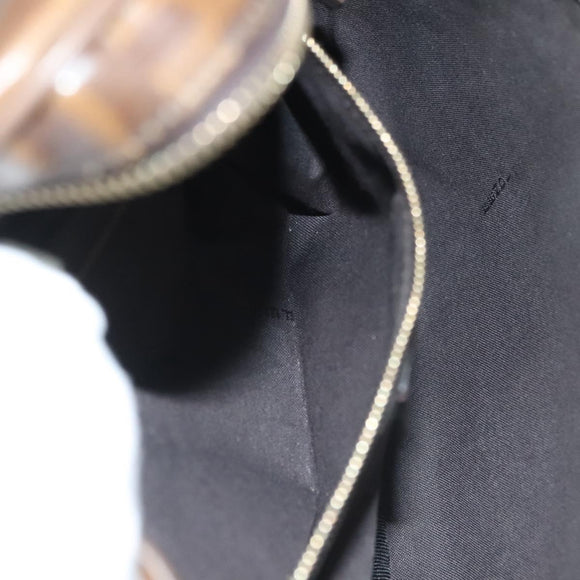 FENDI Zucca Canvas FILA Collaboration Waist Bag Coated Canvas Auth bs29270