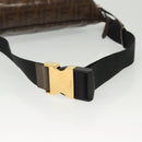 FENDI Zucca Canvas FILA Collaboration Waist Bag Coated Canvas Auth bs29270-8