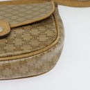 CELINE Macadam Canvas Shoulder Bag PVC Beige Gold Auth bs29271-11