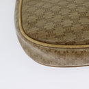 CELINE Macadam Canvas Shoulder Bag PVC Beige Gold Auth bs29271-12