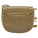 CELINE Macadam Canvas Shoulder Bag PVC Beige Gold Auth bs29271-3